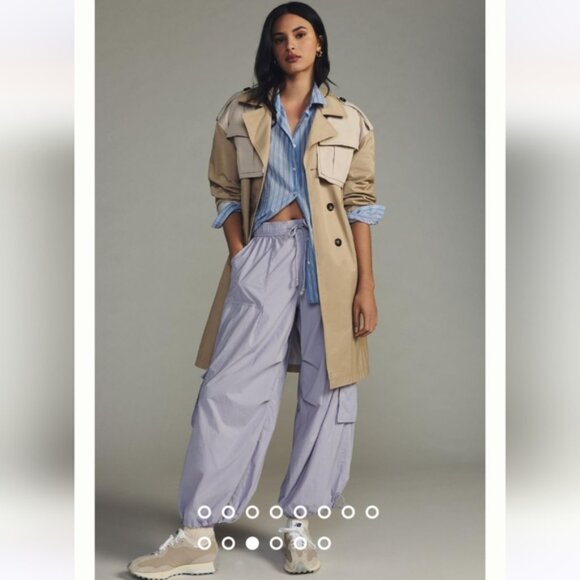 Daily Practice by Anthropologie Base Jump Parachute Trousers Size Med EUC - Picture 3 of 7